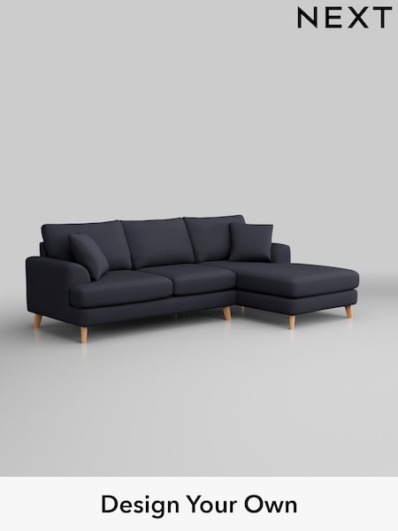 Tweedy Blend Easy Clean/Dark Slate Blue Parker (W44244) | £2,050