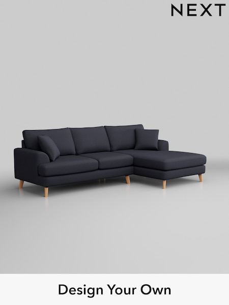 Tweedy Blend Easy Clean/Dark Slate Blue Parker (W44244) | £2,150