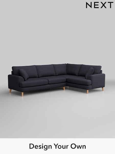 Tweedy Blend Easy Clean/Dark Slate Blue Parker (W44244) | £2,275