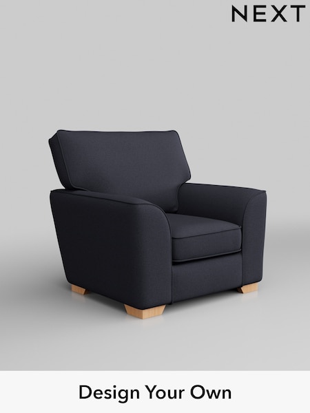 Tweedy Blend Easy Clean/Dark Slate Blue Stamford (W44245) | £650