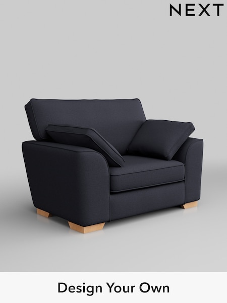 Tweedy Blend Easy Clean/Dark Slate Blue Stamford (W44245) | £750