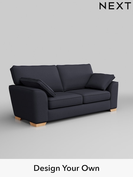 Tweedy Blend Easy Clean/Dark Slate Blue Stamford (W44245) | £1,125