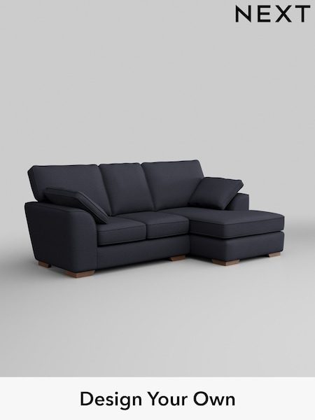 Tweedy Blend Easy Clean/Dark Slate Blue Stamford (W44245) | £1,550
