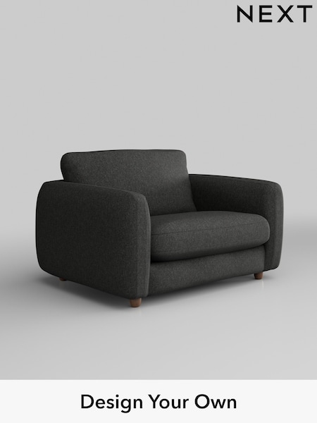 Tweedy Blend Easy Clean/Charcoal Grey Aiden (W44247) | £825