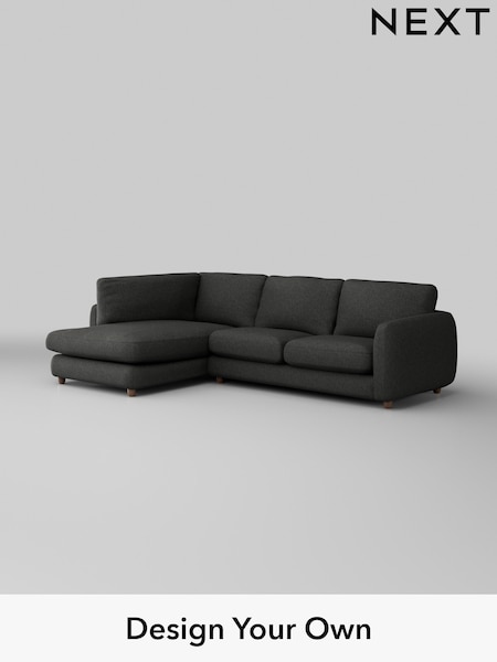 Tweedy Blend Easy Clean/Charcoal Grey Aiden (W44247) | £1,725