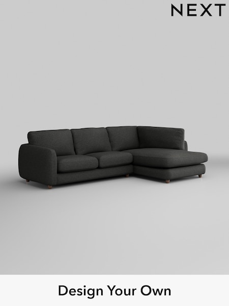 Tweedy Blend Easy Clean/Charcoal Grey Aiden (W44247) | £1,725