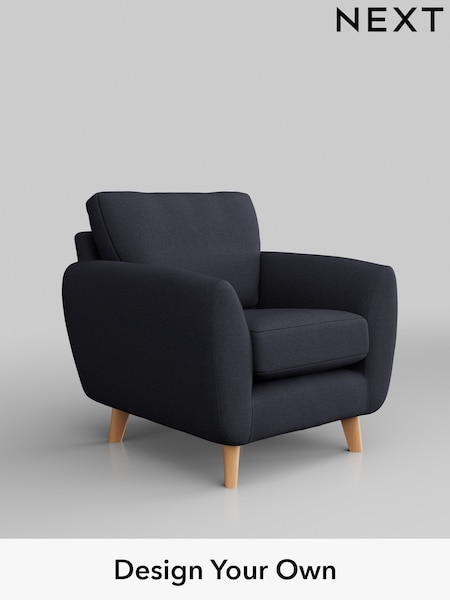 Tweedy Blend Easy Clean/Dark Slate Blue Wilson (W44248) | £450