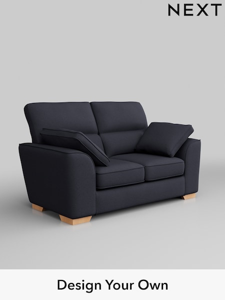 Tweedy Blend Easy Clean/Dark Slate Blue Stamford Highback (W44254) | £975