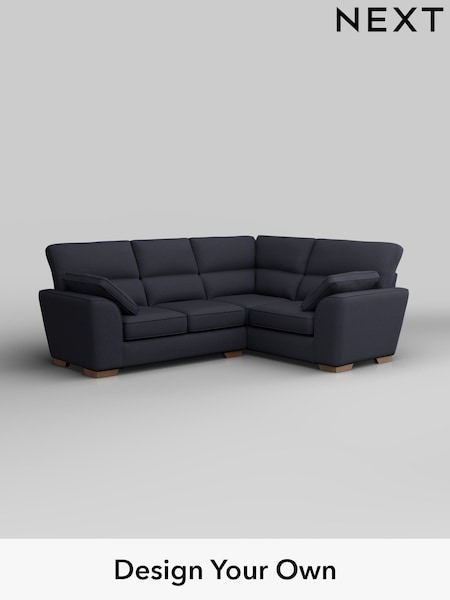 Tweedy Blend Easy Clean/Dark Slate Blue Stamford Highback (W44254) | £1,999