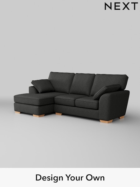 Tweedy Blend Easy Clean/Charcoal Grey Stamford (W44258) | £1,650