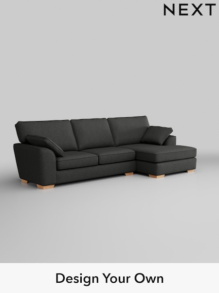 Tweedy Blend Easy Clean/Charcoal Grey Stamford (W44258) | £1,799