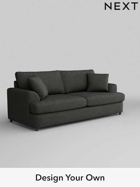 Tweedy Blend Easy Clean/Charcoal Grey Parker Platform (W44276) | £1,250