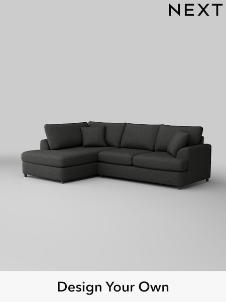 Tweedy Blend Easy Clean/Charcoal Grey Parker Platform (W44276) | £2,099