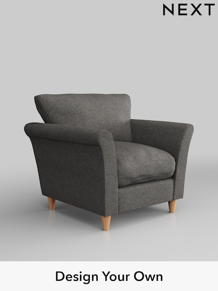 Tweedy Blend Easy Clean/Dark Grey Hartley Relaxed Sit (W44278) | £725
