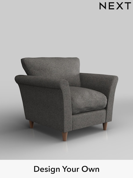 Tweedy Blend Easy Clean/Dark Grey Hartley Relaxed Sit (W44278) | £725