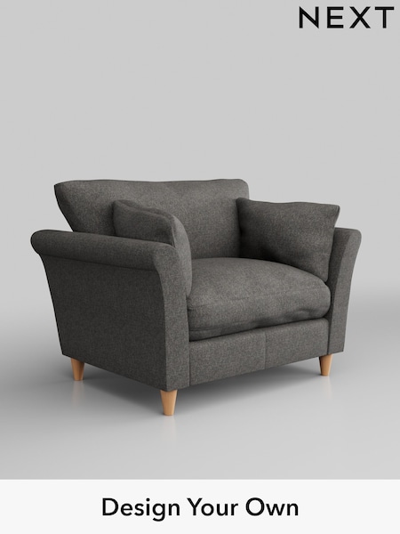 Tweedy Blend Easy Clean/Dark Grey Hartley Relaxed Sit (W44278) | £825