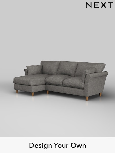 Tweedy Blend Easy Clean/Dark Grey Hartley Relaxed Sit (W44278) | £1,799