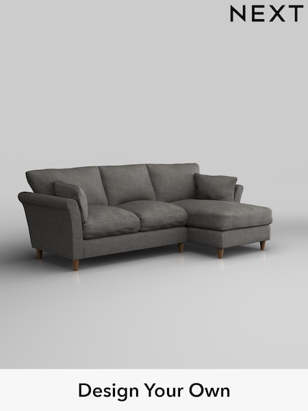 Tweedy Blend Easy Clean/Dark Grey Hartley Relaxed Sit (W44278) | £1,799