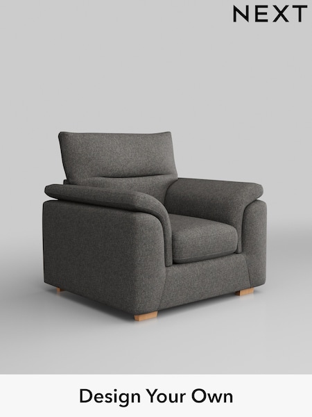 Tweedy Blend Easy Clean/Dark Grey Hayden Highback (W44280) | £650