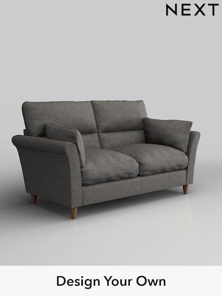 Tweedy Blend Easy Clean/Dark Grey Hartley Highback Relaxed Sit (W44282) | £1,125