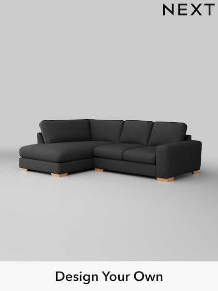 Tweedy Blend Easy Clean/Charcoal Grey Houghton Deep Relaxed Sit (W44295) | £2,050