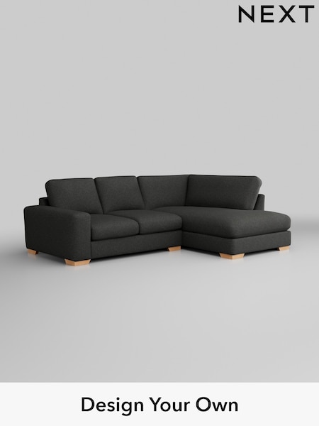 Tweedy Blend Easy Clean/Charcoal Grey Houghton Deep Relaxed Sit (W44295) | £2,050