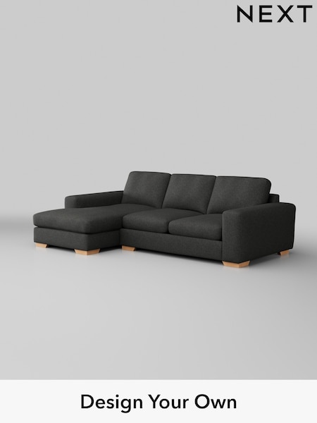 Tweedy Blend Easy Clean/Charcoal Grey Houghton Deep Sit (W44296) | £1,899