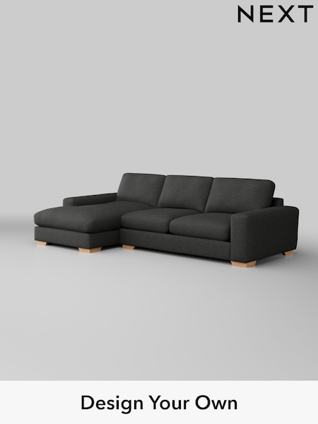 Tweedy Blend Easy Clean/Charcoal Grey Houghton Deep Sit (W44296) | £2,099