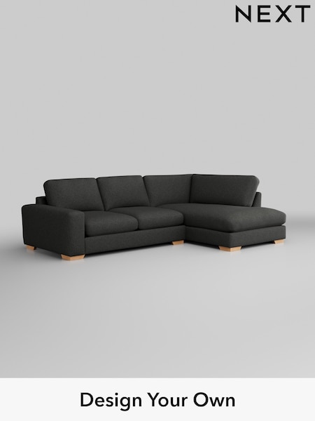 Tweedy Blend Easy Clean/Charcoal Grey Houghton Deep Sit (W44296) | £2,099
