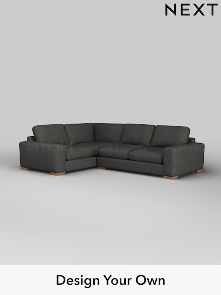 Tweedy Blend Easy Clean/Charcoal Grey Houghton Deep Sit (W44296) | £2,425