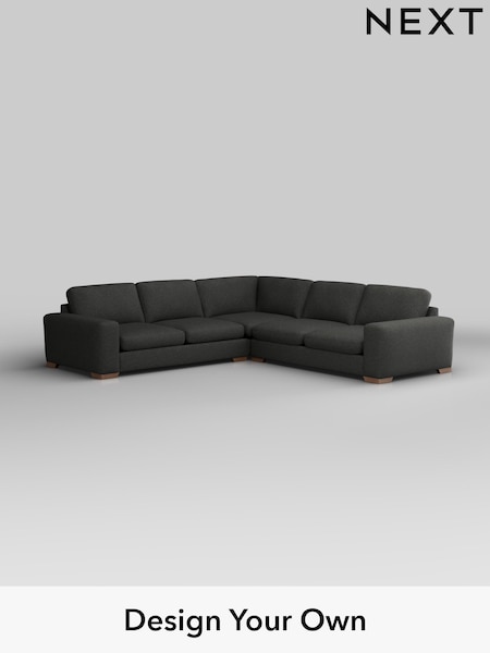 Tweedy Blend Easy Clean/Charcoal Grey Houghton Deep Sit (W44296) | £2,725