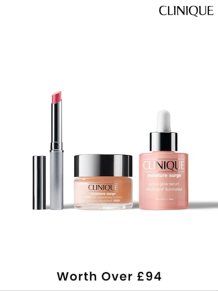 Clinique Hydrate and Glow Trio Excluisve Bundle Skincare Gift Set (Worth Over £94) (W44314) | £69