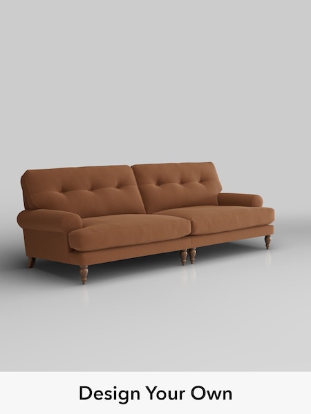 Ripple Chenille/Mid Rust Brown Erin Buttoned Back Deep Relaxed Sit (W44317) | £1,525
