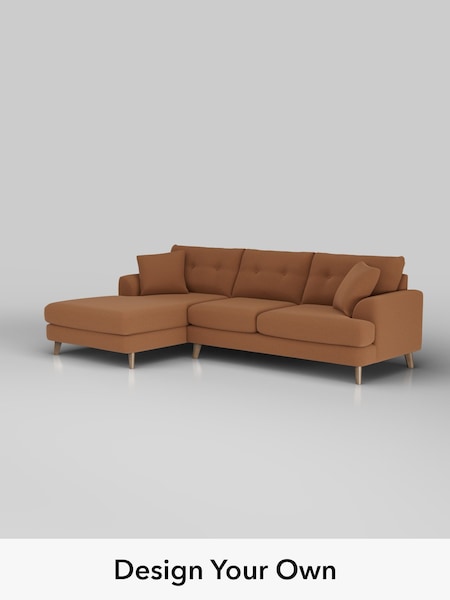 Ripple Chenille/Mid Rust Brown Parker Buttoned Back (W44328) | £2,350