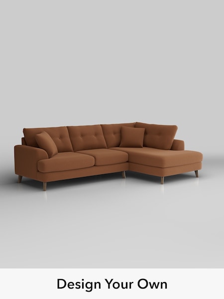 Ripple Chenille/Mid Rust Brown Parker Buttoned Back (W44328) | £2,325