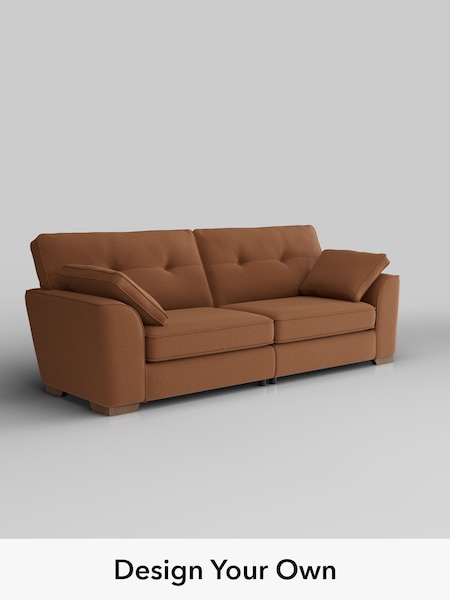 Ripple Chenille/Mid Rust Brown Stamford Buttoned Back (W44342) | £1,399