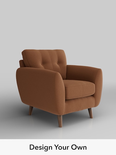 Ripple Chenille/Mid Rust Brown Wilson Buttoned Back (W44347) | £599