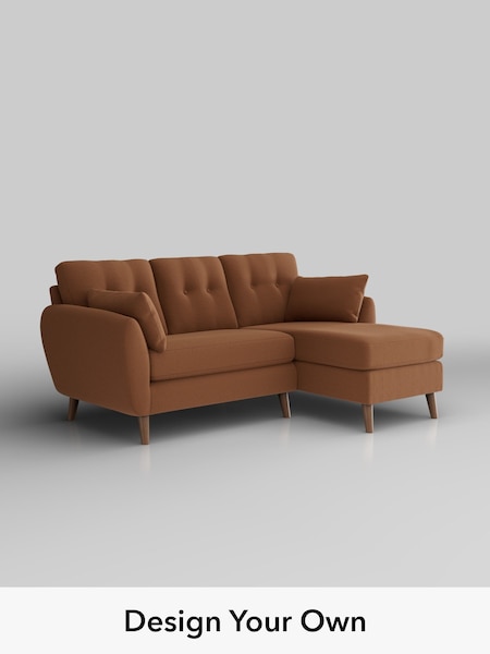 Ripple Chenille/Mid Rust Brown Wilson Buttoned Back (W44347) | £1,575