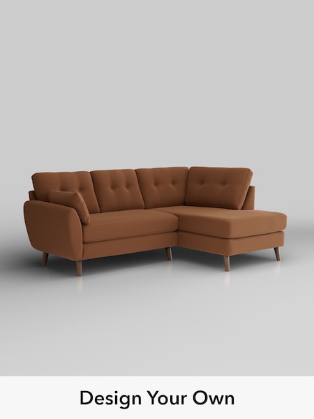 Ripple Chenille/Mid Rust Brown Wilson Buttoned Back (W44347) | £1,675