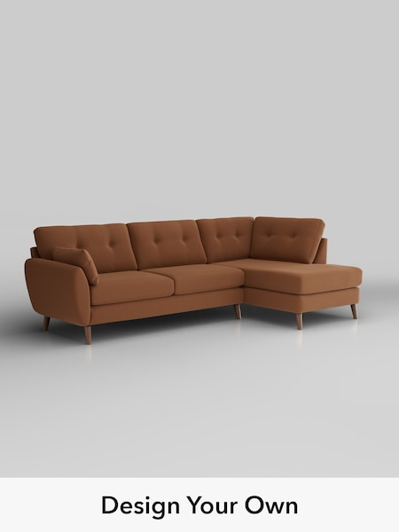 Ripple Chenille/Mid Rust Brown Wilson Buttoned Back (W44347) | £1,775