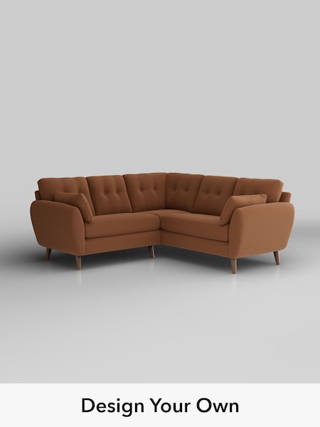 Ripple Chenille/Mid Rust Brown Wilson Buttoned Back (W44347) | £1,650
