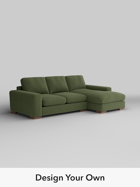 Ripple Chenille/Mid Moss Green Houghton Deep Relaxed Sit (W44372) | £2,125