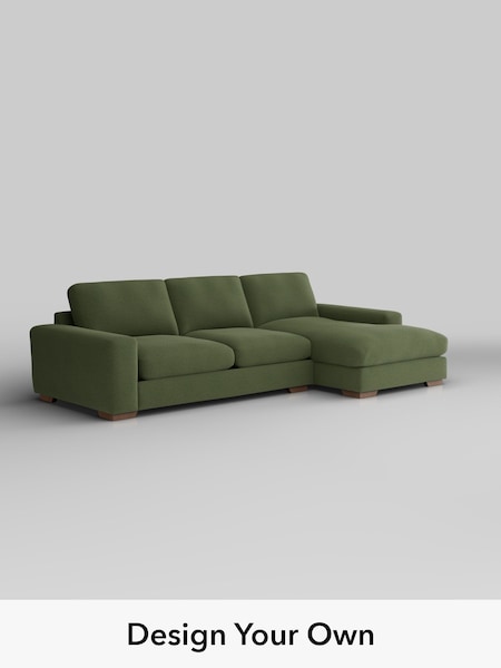 Ripple Chenille/Mid Moss Green Houghton Deep Relaxed Sit (W44372) | £2,325