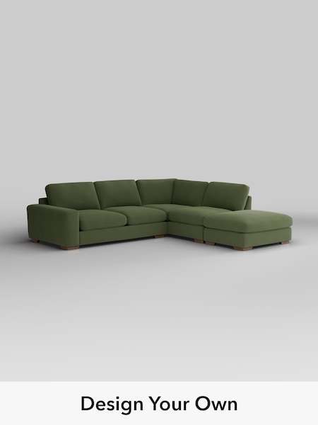 Ripple Chenille/Mid Moss Green Houghton Deep Relaxed Sit (W44372) | £2,675