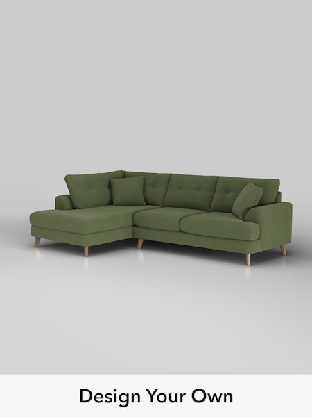 Ripple Chenille/Mid Moss Green Parker Buttoned Back (W44373) | £2,325