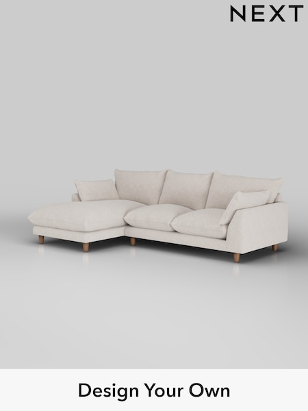 Chunky Chenille/Oyster Noa Deep Relaxed Sit (W44438) | £1,875