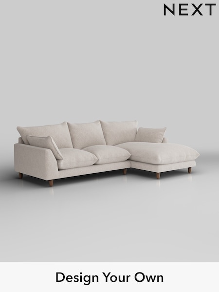 Chunky Chenille/Oyster Noa Deep Relaxed Sit (W44438) | £1,875