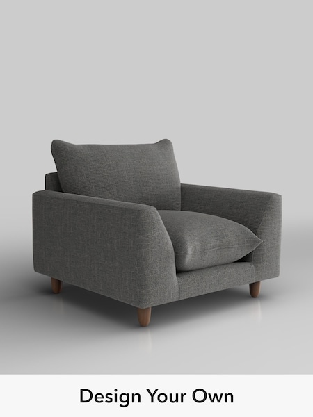 Chunky Texture/Dark Grey Noa Deep Relaxed Sit (W44452) | £875