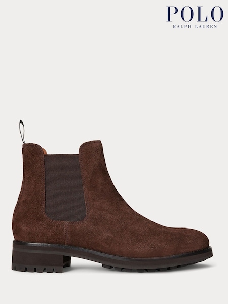 Polo Ralph Lauren Brown Byson Leather Chelsea Boots (W44489) | £225