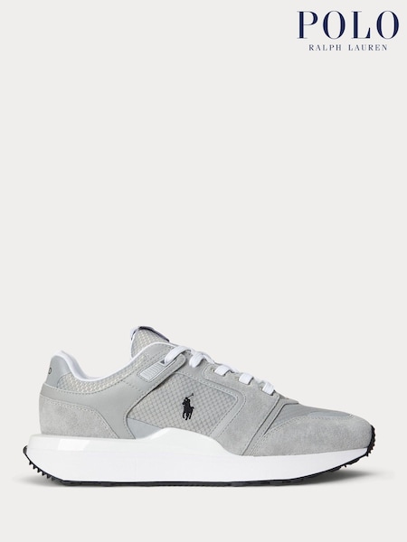 Polo Ralph Lauren Grey Train 89 V2 Chunky Sport Trainers (W44528) | £140